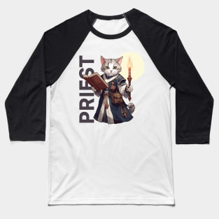 The Support Priest Cat Baseball T-Shirt